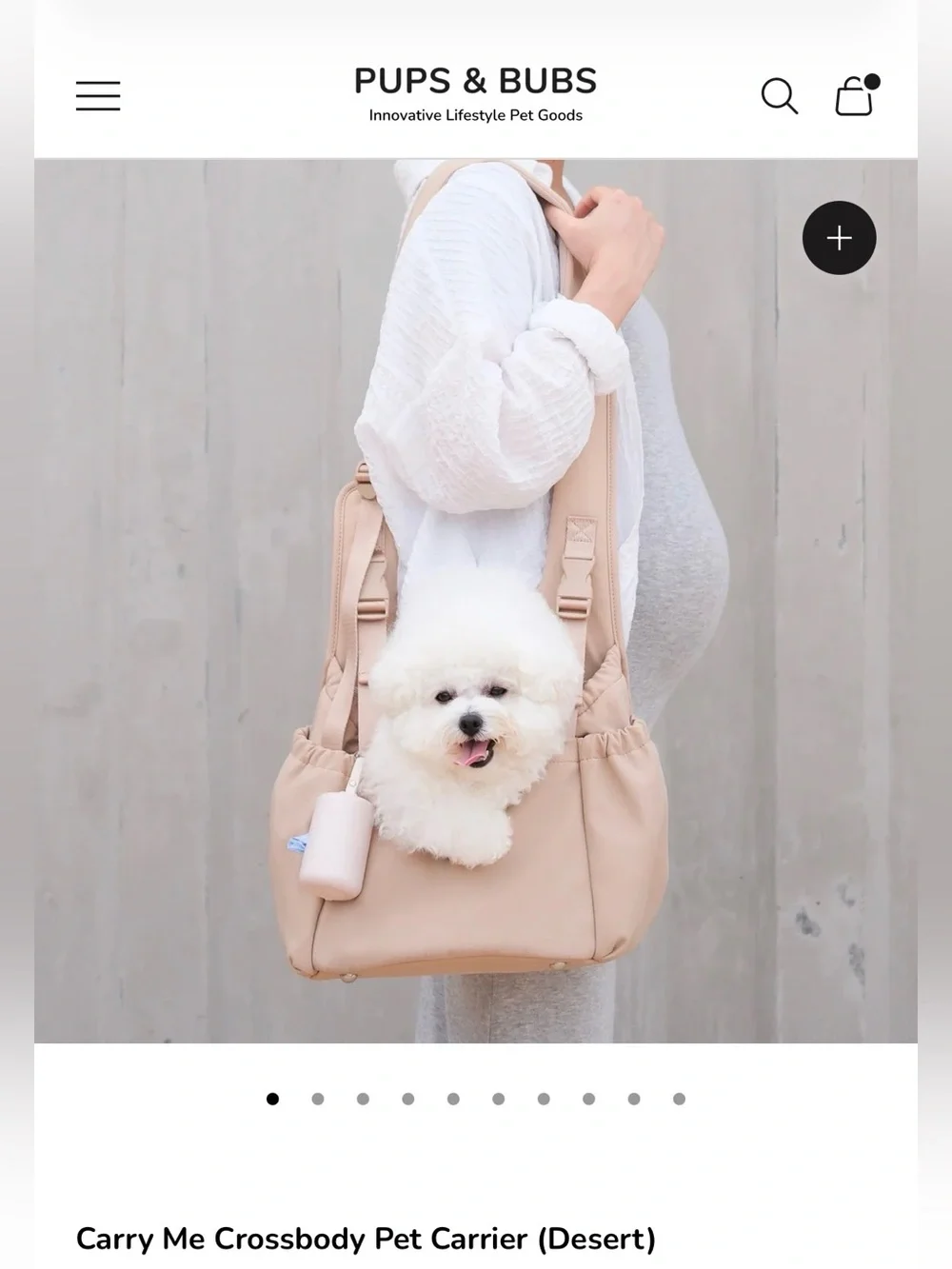 Pups & Bubs Carry Me Crossbody Carrier